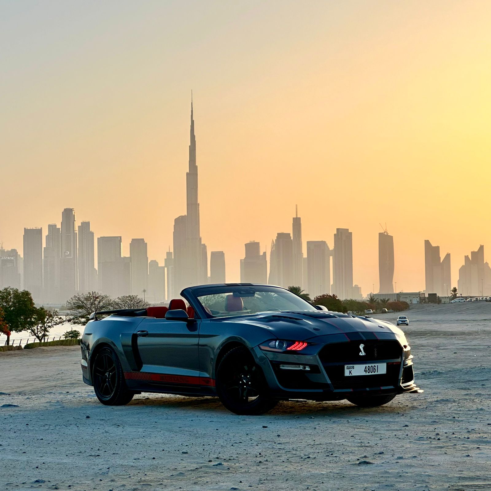 rent a For mustang ecoboost convertible in Dubai