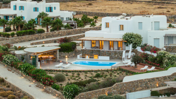 Book 4 bedroom villa at Kalafatis, Mykonos with private pool