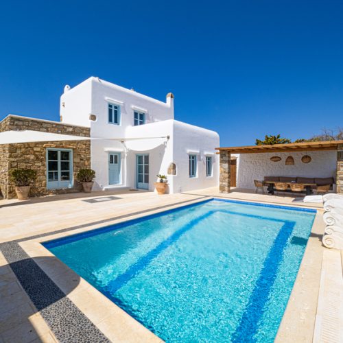 2 bedroom villa at Psarou Mykonos with heated pool